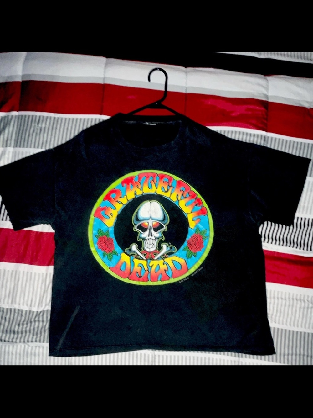 Vintage 1991 Black Grateful Dead Graphic Tee